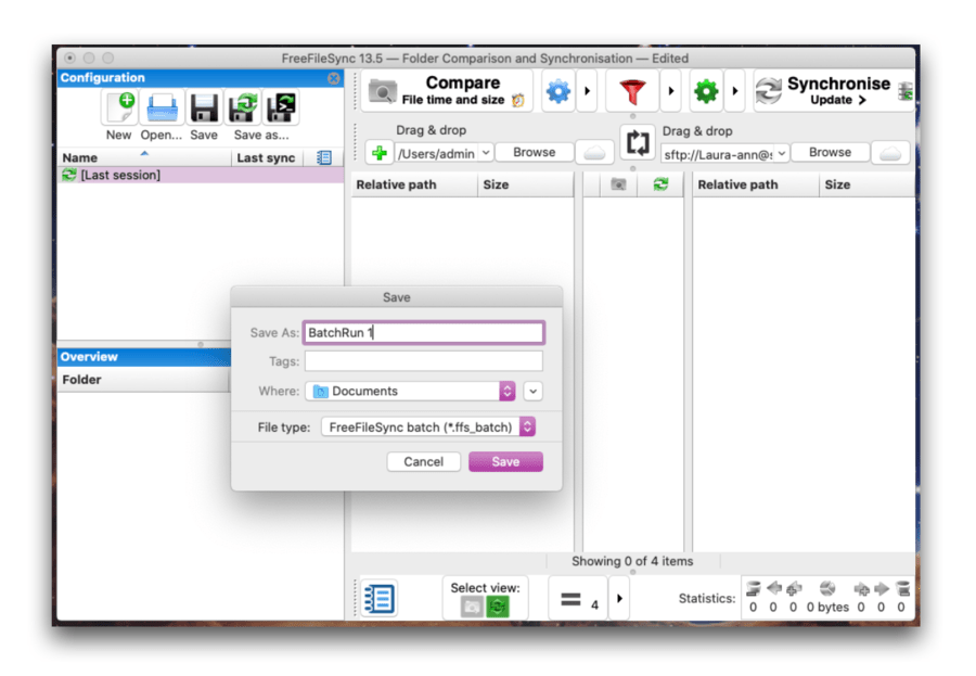 how to sync sftp to local mac