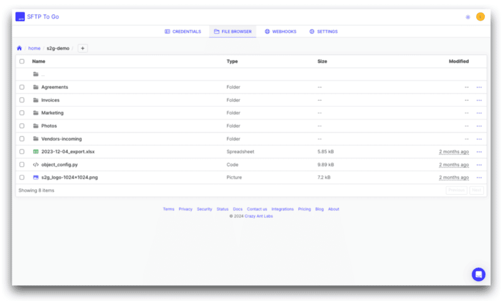 alternative to wetransfer sftp to go interface