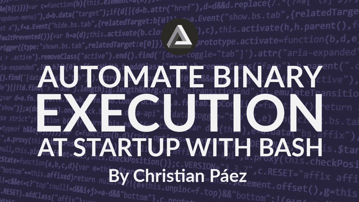 Automate binary execution at Startup with BASH