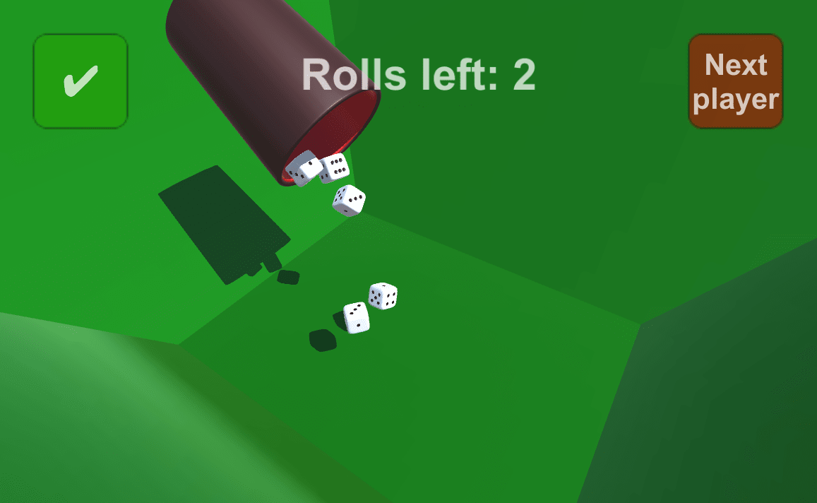 Rolling Dices With Simulated Physics In Unity