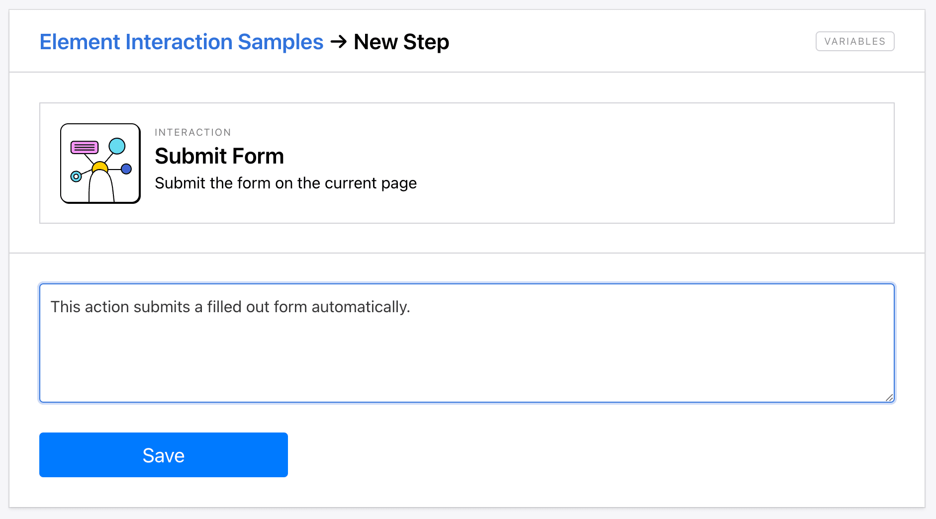 Screenshot of Roborabbit submit form step