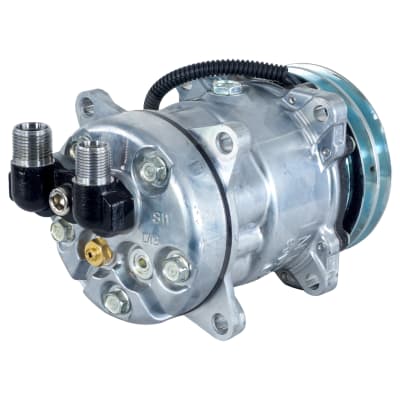 COMPRESSOR, SANDEN, SD5S11, S6321, 12V, 2A, 125MM, WITH ADAPTOR TO VERT O-RING