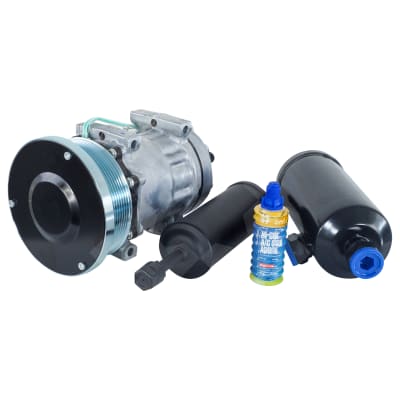 COMPRESSOR KIT, CATERPILLAR, SANDEN SD7H15 DIRECT MOUNT, 140H AND 140M, INCL DRIER, ACCUM AND HICOOL
