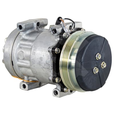 SANDEN COMP MODEL 8254, SD7H15, 12V 12V, PV4, 120MM PULLEY AMP CONNECTOR.