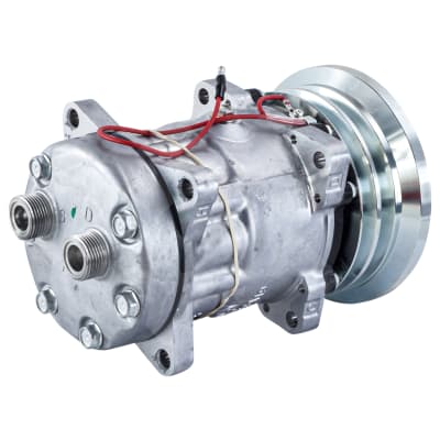 COMPRESSOR, CASE, NEW HOLLAND, SANDEN SD7H15 U4617,12V 2A, 132MM,WITH DUST COVER, REAR TUBE O