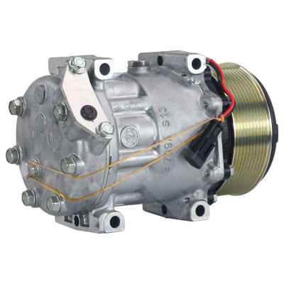 COMPRESSOR, CASE, NEW HOLLAND, SANDEN, SD7H15, 12V, 10PV, 119MM, WR HEAD, DIRECT MOUNT, R134A