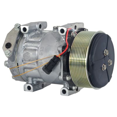 COMPRESSOR, CASE, NEW HOLLAND, SANDEN, SD7H15, 12V, 10PV, 119MM, WR HEAD, DIRECT MOUNT, R134A