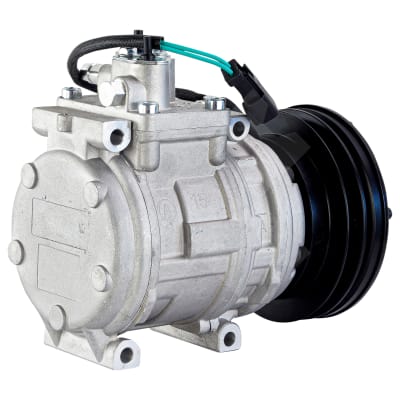 COMPRESSOR, CATERPILLAR, DENSO, 10PA15C, 24V, 1A, 138MM, DIRECT MOUNT, WITH DUST COVER