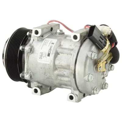COMPRESSOR, FREIGHTLINER, FORD STERLING, SANDEN, SD7H15HD 4025, 12V, 8PV, 119MM, DIRECT MOUNT, VERT