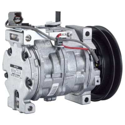 COMPRESSOR, MITSUBISHI FUSO FIGHTER, DENSO, 10S13C, 24V, SLIMLINE COIL WIRE