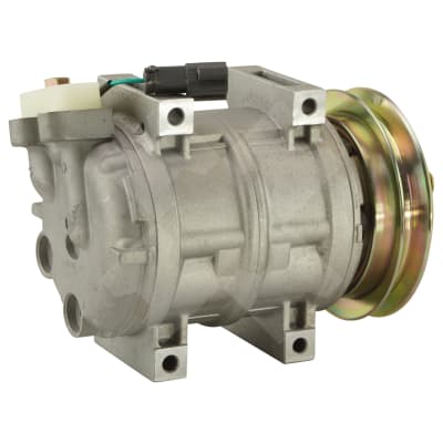 COMPRESSOR, HITACHI KENKI, S-SERIES (REPL VALEO), DKS15CH, 24V, 1B, PAD, 2-BOLT MOUNT, 4456130