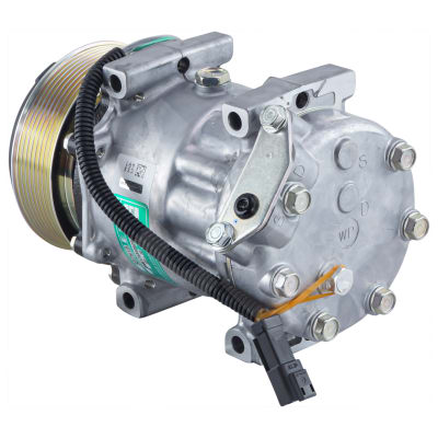 COMPRESSOR, JCB, SANDEN, SD7H15, 24V, 8PV, 120MM, DIRECT MOUNT, R134A