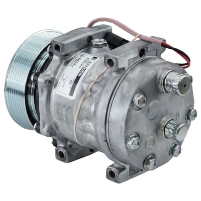 COMPRESSOR, JCB, SANDEN, SD7H13, 12V, 8PV, 124MM