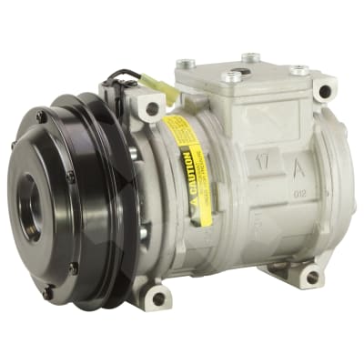COMPRESSOR, JOHN DEERE, S-SERIES (REPL DENSO), 10PA17C, 12V, 1A, 146MM, R134A, WITH DUST COVER
