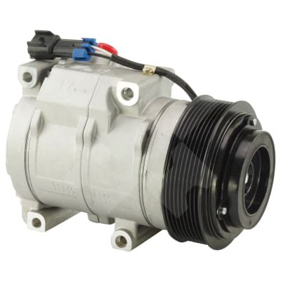 COMPRESSOR, JOHN DEERE, MANITOU, S-SERIES (REPL DENSO), 10SRE18C, 12V, 8PV, 125MM, R134A
