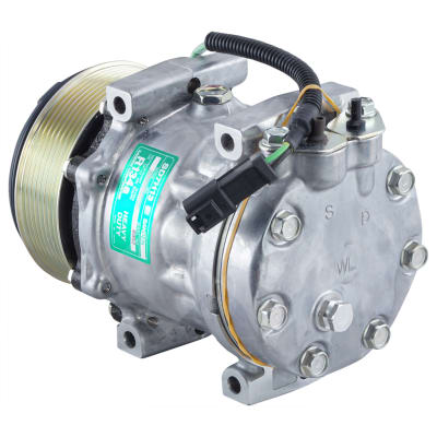 COMPRESSOR, KOMATSU, SANDEN, SD7H13 8952, 24V, 8PV, WL HEAD, DIRECT MOUNT