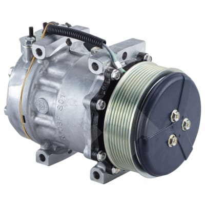 COMPRESSOR, KOMATSU, SANDEN, SD7H13 8952, 24V, 8PV, WL HEAD, DIRECT MOUNT