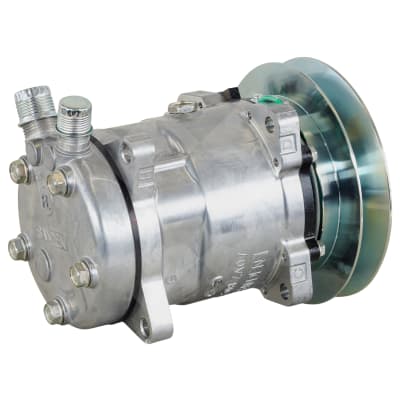 COMPRESSOR, KOMATSU, SANDEN, SD5H14, 158MM, 24V, 1B, EAR MOUNT