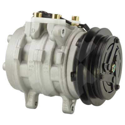 COMPRESSOR, KUBOTA TRACTOR, S-SERIES (REPL DENSO), 10P08E, 12V, 1A