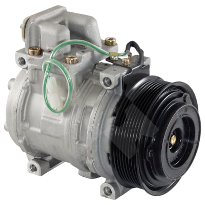 COMPRESSOR, MERCEDES, DENSO, 10PA15C, 24V, 8PV, 130MM, WITH THREADED O-RING MANIFOLD