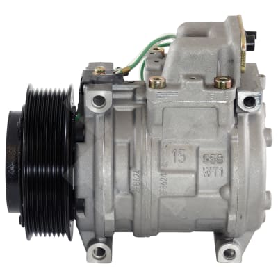 COMPRESSOR, MERCEDES, DENSO, 10PA15C, 24V, 8PV, 130MM, WITH THREADED O-RING MANIFOLD