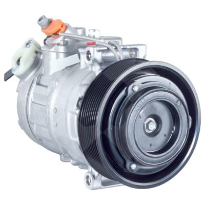 COMPRESSOR, MITSUBISHI FUSO FV, FV500 12.0TD 2012-18, DENSO, 7SBU16C, 24V, 9PV, 130MM