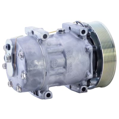 COMPRESSOR, RENAULT KERAX TRUCK, SANDEN, SD7H15, 24V, 8PV, 147MM, REAR PAD