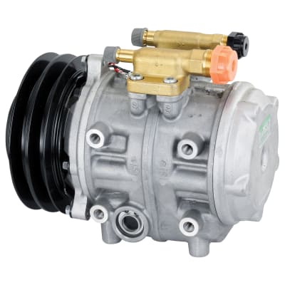 COMPRESSOR, TOYOTA COASTER BUS, DENSO, 10P30B, 24V, 2B, R134A