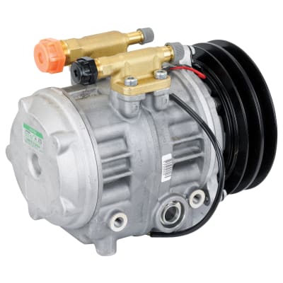 COMPRESSOR, TOYOTA COASTER BUS, DENSO, 10P30B, 24V, 2B, R134A