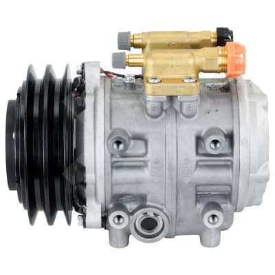 COMPRESSOR, TOYOTA COASTER BUS, DENSO, 10P30B, 24V, 2B, R134A