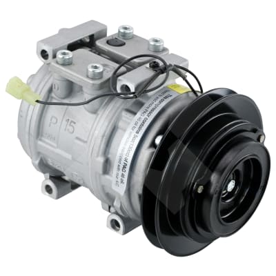 COMPRESSOR, TOYOTA LANDCRUISER HJ73 HJ75 2H 1988-92, S-SERIES (REPL DENSO), 10P15C, 1A