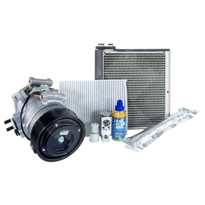 COMPRESSOR KIT, TOYOTA LANDCRUISER VDJ76, VDJ78, VDJ79, DENSO, 10S15C INCLUDES CABIN FILTER, EVAP, TXV, DRIER, AND HICOOL
