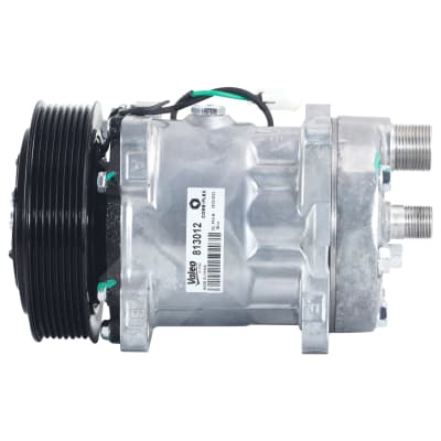 COMPRESSOR, VOLVO TRUCK, VALEO, REPL SANDEN, SD7H15, 24V, 8PV, 132MM, EAR MOUNT, REAR O-RING #12/#8