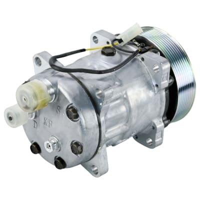 COMPRESSOR, VOLVO TRUCK, SANDEN, SD7H15, 24V, 8PV, 132MM, EAR MOUNT, REAR O-RING #12/#8