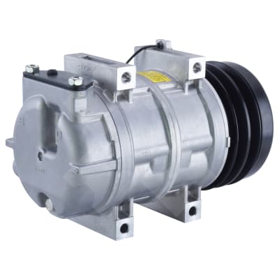 COMPRESSOR, VOLVO LOADER, ZEXEL, 24V, 2A, VERT PAD, DIRECT MOUNT
