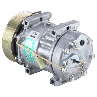 COMPRESSOR, VOLVO TRUCK, NEW, SANDEN, SD7H15, 8PV, 132MM, DIRECT MOUNT, SPECIAL REAR PAD