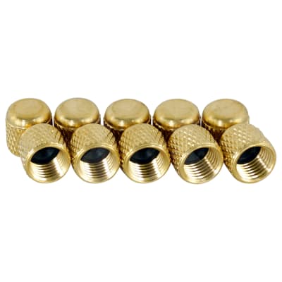 VALVE CAP, R12, 1/4 INCH, BRASS, SCHRADER (PACK)