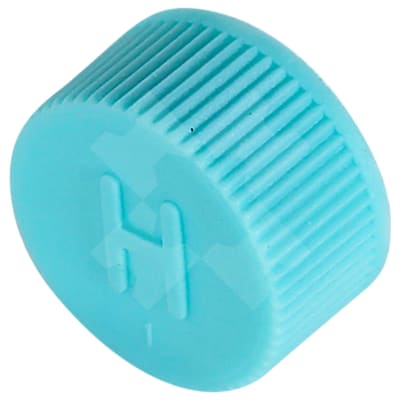 VALVE CAP, R134A, M10 X 1.25MM, DISCHARGE, BLUE, FORD (PACK)