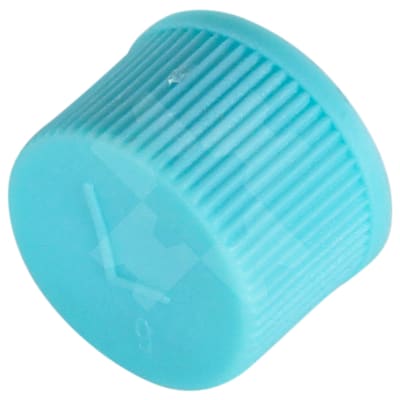 VALVE CAP, R134A, M10 X 1.0MM, SUCTION, BLUE, FORD (PACK OF 5)