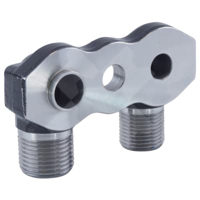FITTING, COMPRESSOR, SANDEN FLX-7, VERTICAL ADAPTOR, GM PAD, SUITS CO-55838
