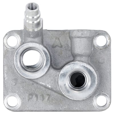 MANIFOLD, COMPRESSOR, DENSO 10PA17C, #8-10, WITH R134A ACCESS & PRV