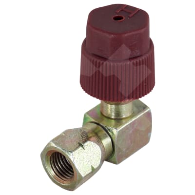 RETROFIT ADAPTOR, HIGH SIDE, R134A, 3/16 INCH FEM FLARE, 90 DEG (SINGLE)