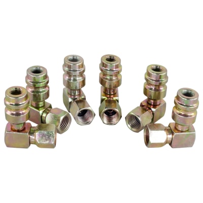 RETROFIT ADAPTOR, HIGH SIDE, R134A, 1/4 INCH FEM FLARE, 90 DEG (PACK)