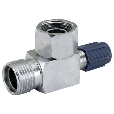 FITTING, COMPRESSOR, FOR-MIO #10, SCHRADER, HORIZONTAL R134A ACCESS