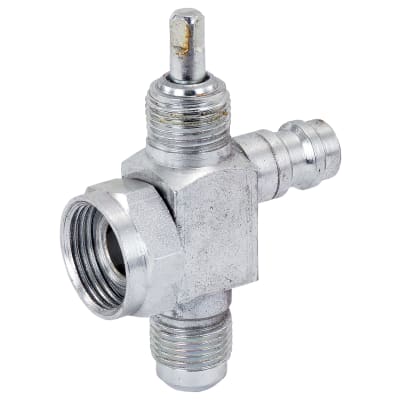 FITTING, COMPRESSOR, CONVERSION, ROTOLOC-MF #8, BACKSEAT, VERTICAL R134A ACCESS