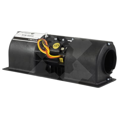 EVAPORATOR BLOWER ASSEMBLY, DUAL, 12V, 355 X 128 X 114MM, 3-SPD, UNIVERSAL, PLASTIC CASE