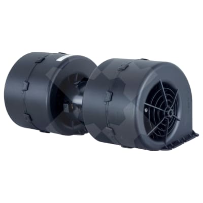 EVAPORATOR BLOWER ASSEMBLY, DUAL, SPAL, 24V, 1-SPD, CASE WHEEL LOADER 521E TO 921E