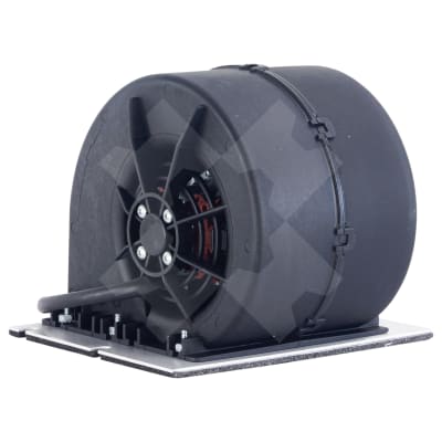 EVAPORATOR BLOWER ASSEMBLY, SINGLE, A/M VERSION OF OE BOSCH, 12V, JOHN DEERE, PLASTIC CASE, SIDEWINDER