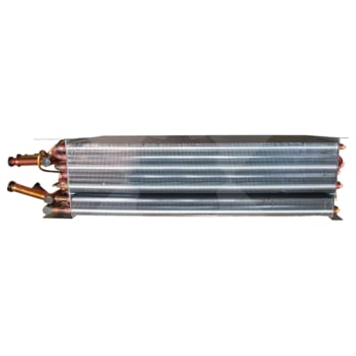 EVAPORATOR, COIL, JCB BACKHOE 3CX, 4CX, O-RING, BLOCK TX VALVE, WITH HEATER CORE