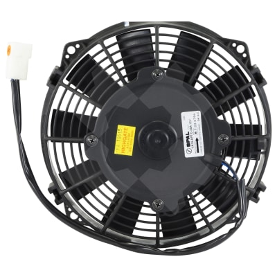 FAN, CONDENSER, SPAL, 12V, 200MM (8 INCH), PULLER, STRAIGHT BLADE, PREMIUM MOTOR